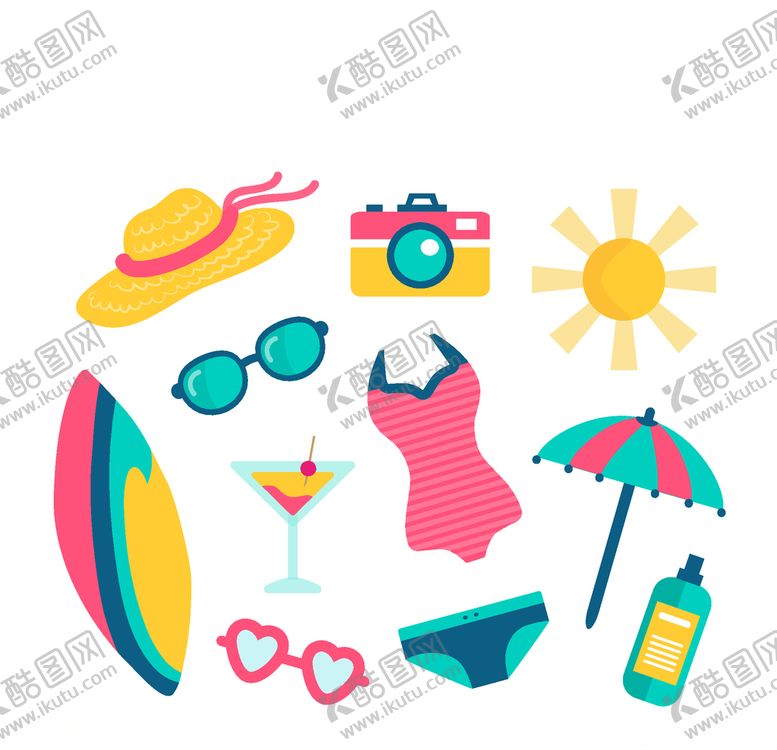 编号：82919405122026228330【酷图网】源文件下载-夏日元素