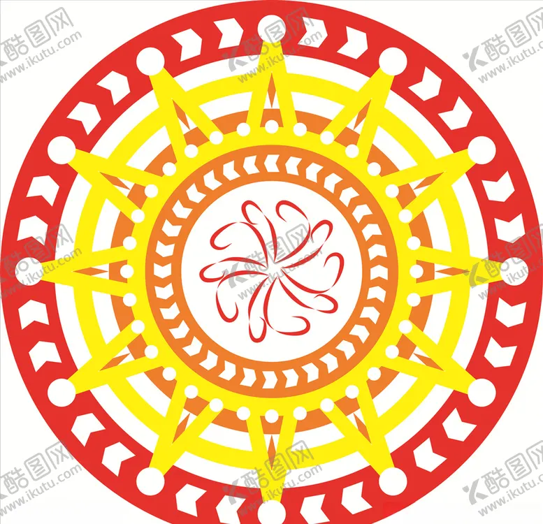 编号：69262606280540401936【酷图网】源文件下载-矢量彩色圆镂空几何图形