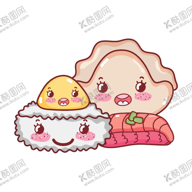 编号：86116310121457003154【酷图网】源文件下载-卡通日本寿司