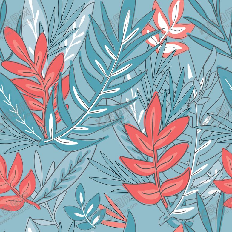 编号：58595209150910405266【酷图网】源文件下载-手绘植物背景