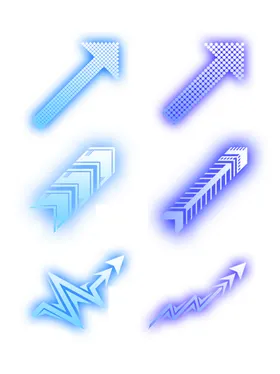 箭头方向动感图标右工具图标