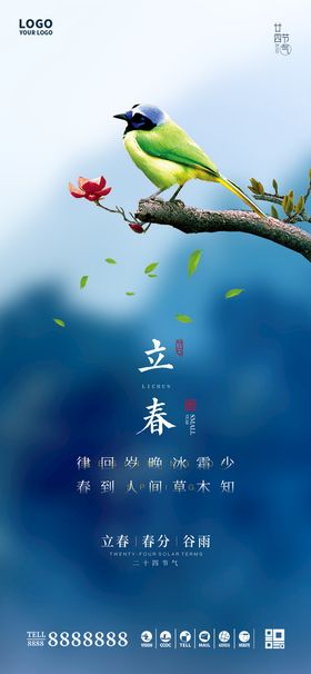 立春  二十四节气    海报