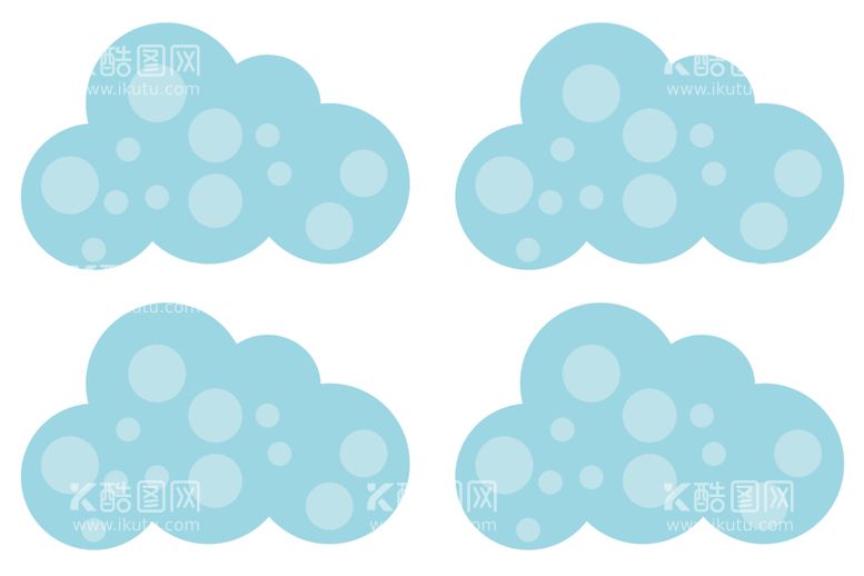 编号：85031012302351554635【酷图网】源文件下载-蓝色云朵图案