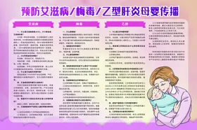 预防艾滋病梅毒乙型肝炎母婴传播