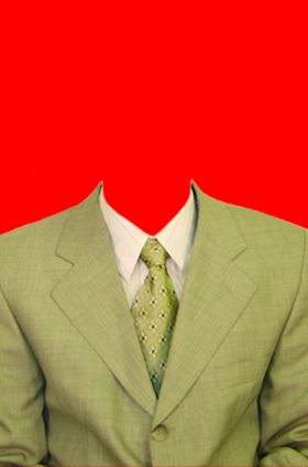 男士西装证件照模板