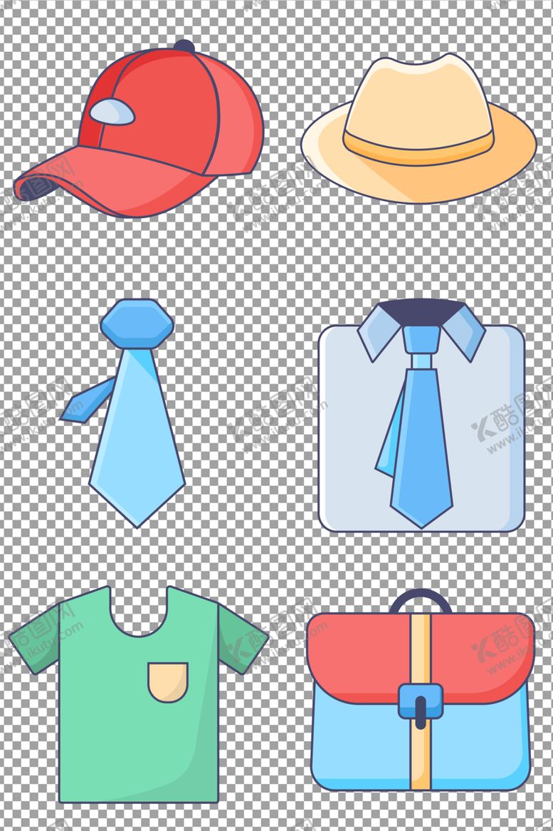 编号：45776209281928038251【酷图网】源文件下载-男士帽子领带