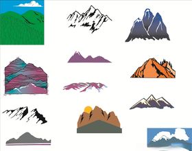 矢量山景