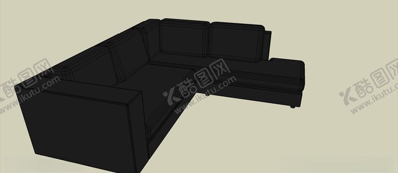 编号：44235009290552251081【酷图网】源文件下载-软沙发休闲椅沙发模型酒店