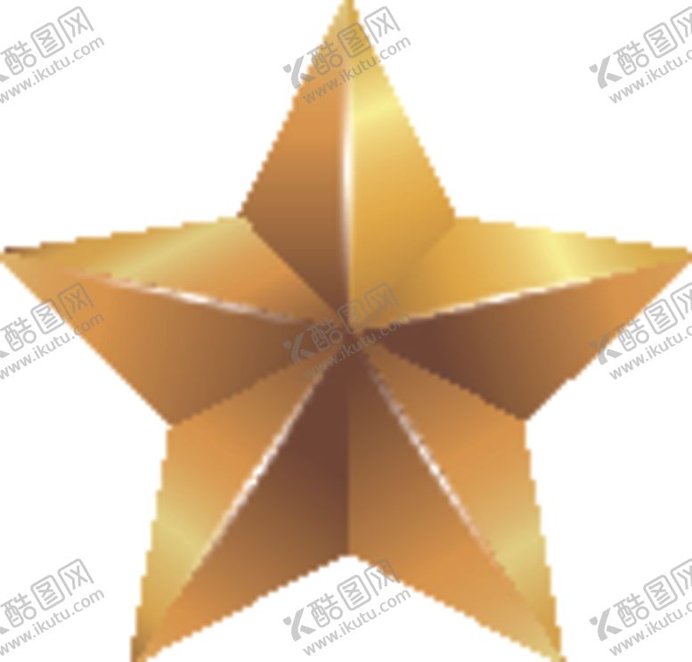 编号：40840506162344367291【酷图网】源文件下载-金色五角星