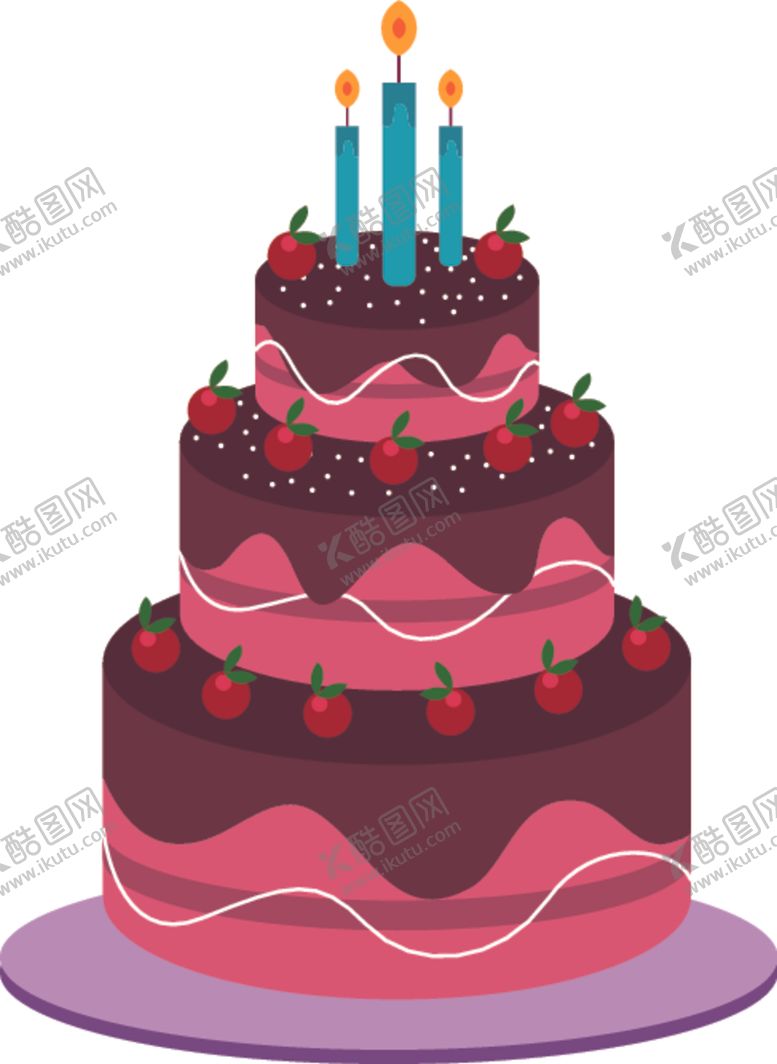 编号：31716309260843483464【酷图网】源文件下载-生日蛋糕