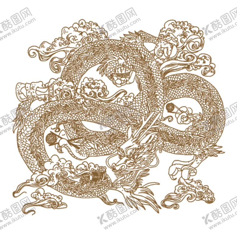 编号：71368406242330357093【酷图网】源文件下载-矢量手绘龙系列图片