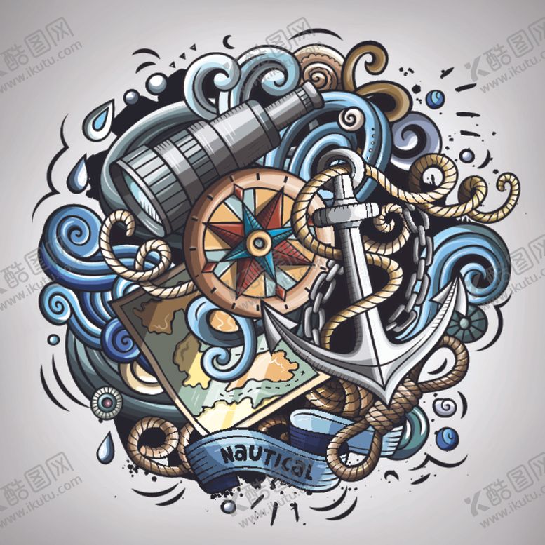 编号：60806411010914087797【酷图网】源文件下载-海洋主题背景图案