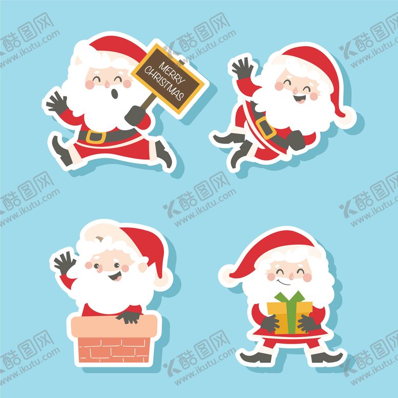 编号：81933110181653503753【酷图网】源文件下载-圣诞老人卡通形象