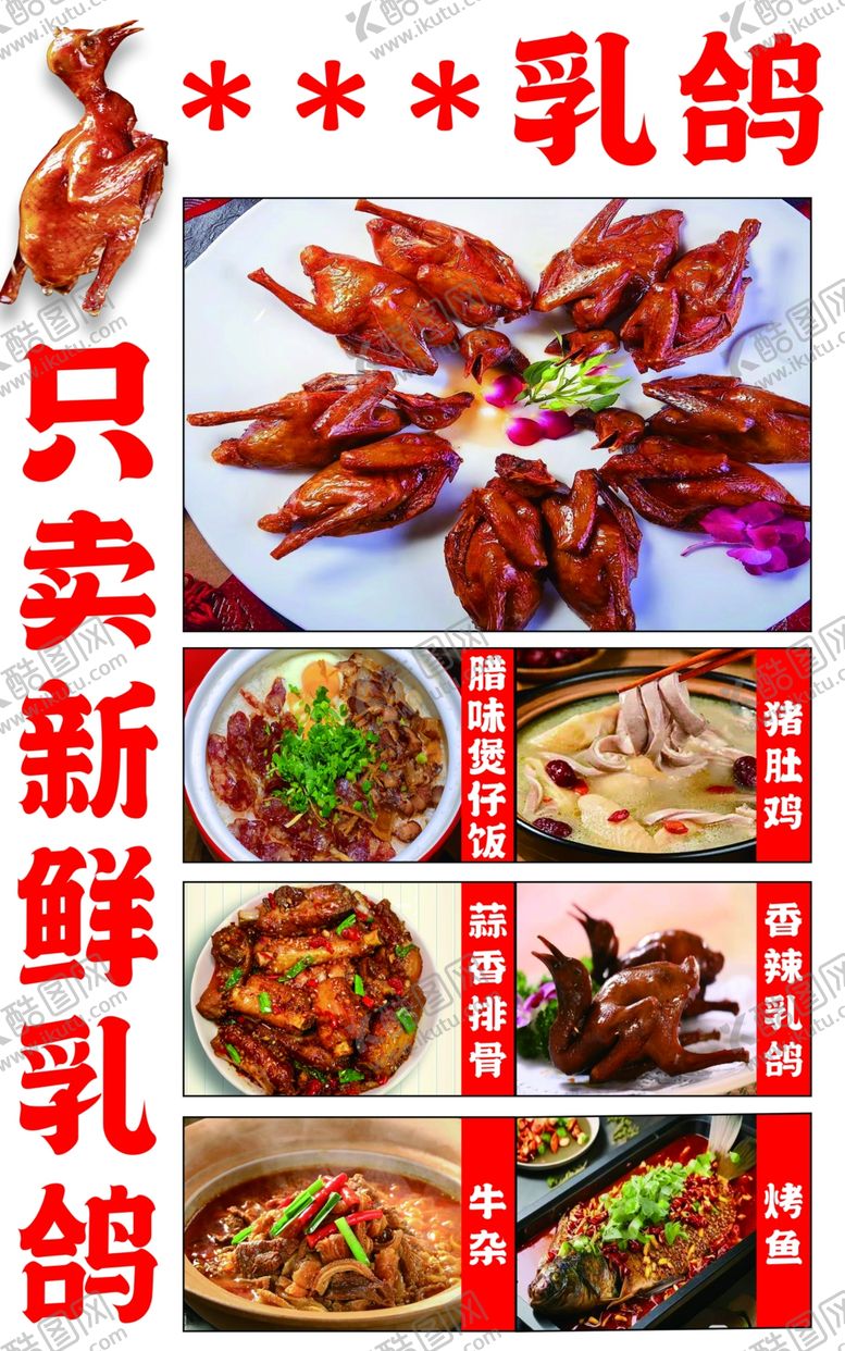 编号：31759001250301145542【酷图网】源文件下载-乳鸽