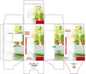 护肤品包装盒展开设计图