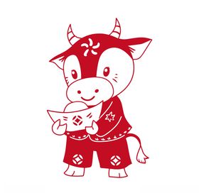 牛剪纸
