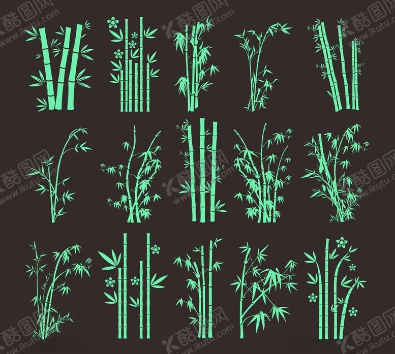 编号：64727001042236399670【酷图网】源文件下载-矢量竹子