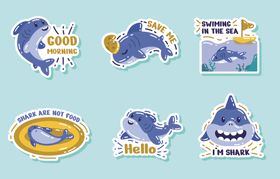 海洋主题卡通图案设计