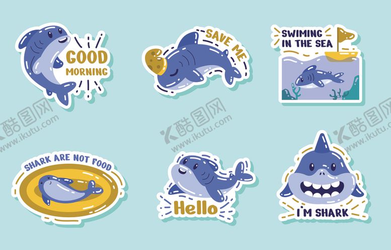 编号：77466304042315254575【酷图网】源文件下载-海洋主题卡通图案设计