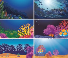 梦幻海底珊瑚美景