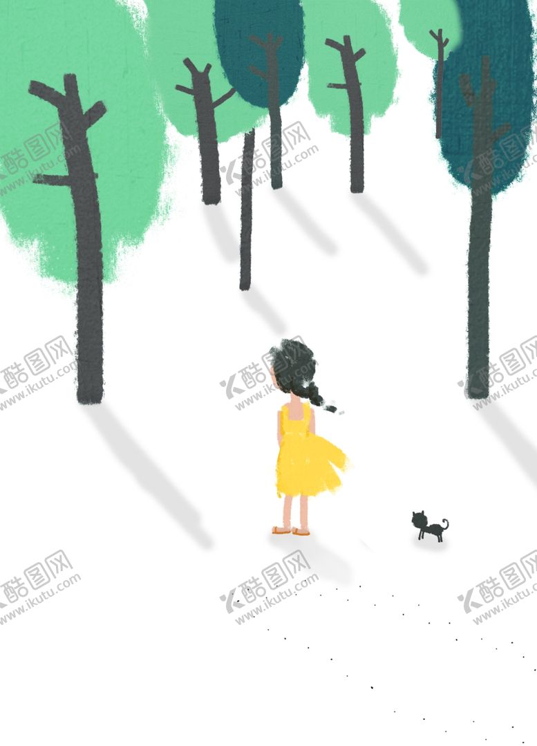编号：14905310230600139840【酷图网】源文件下载-手绘风景插画小清新