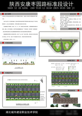 毕业设计展板干净说明作品示