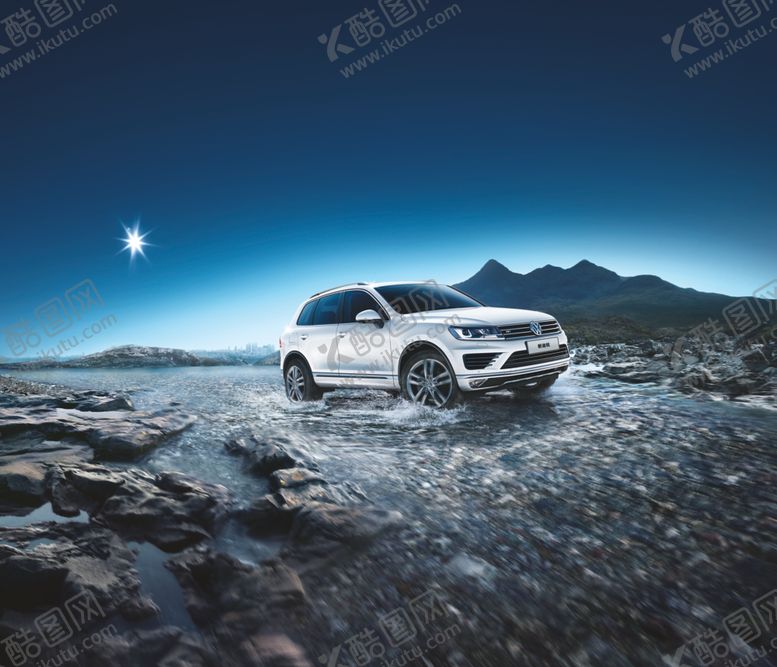 编号：86037309290109401725【酷图网】源文件下载-越野白车于旷野星空下