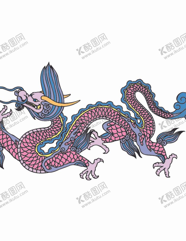 编号：15185612011829192420【酷图网】源文件下载-卡通龙纹