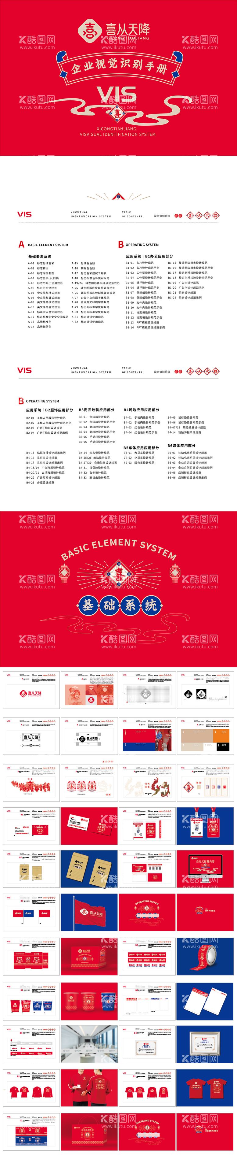 编号：57497612031156497437【酷图网】源文件下载-婚庆国潮喜庆VIS