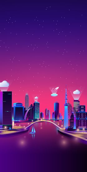城市夜景模糊背景