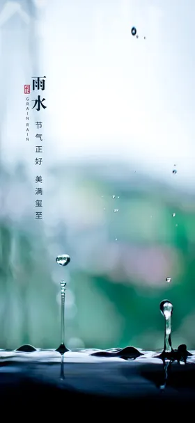 雨水海报