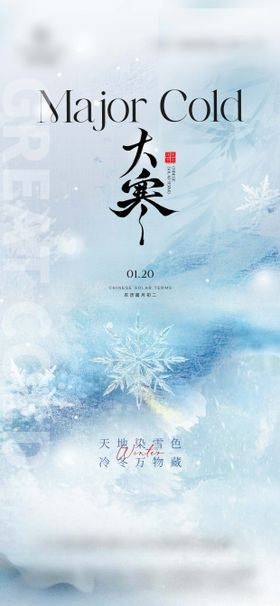 大寒创意海报