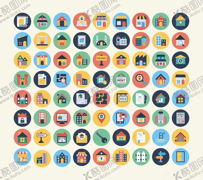 编号：22278909200823571304【酷图网】源文件下载-房子图标