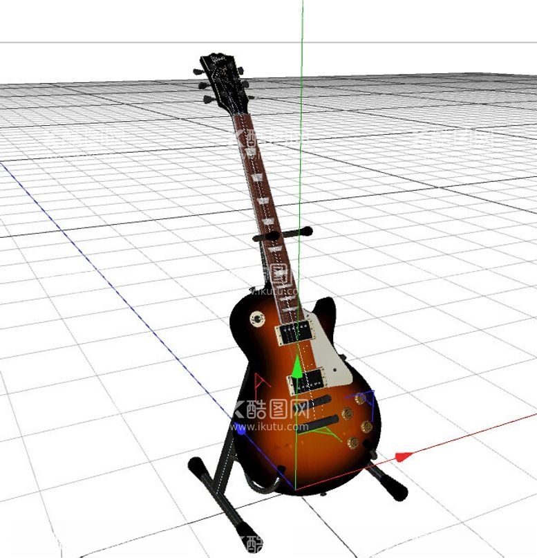 编号：63960502071359171841【酷图网】源文件下载-C4D模型吉他