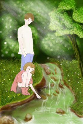 情侣插画