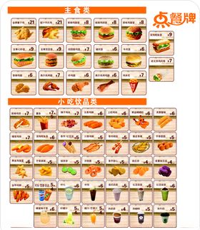 汉堡点餐牌