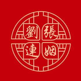 刘张联姻图案