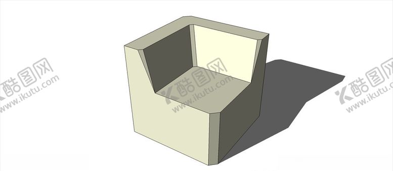 编号：85460710091803416402【酷图网】源文件下载-软沙发休闲椅沙发模型酒店