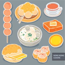 卡通早点插画