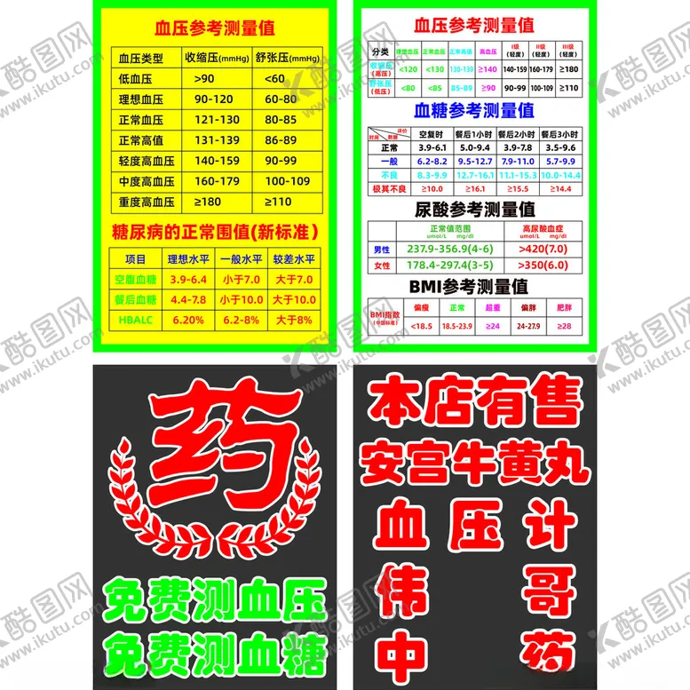 编号：35247802281627271270【酷图网】源文件下载-药店血压血糖