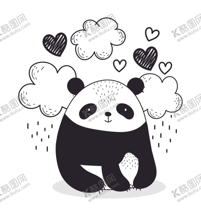 编号：29720409221752254903【酷图网】源文件下载-手绘可爱动物