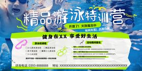 游泳背景板