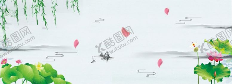 编号：64777904210742284001【酷图网】源文件下载-国画荷花