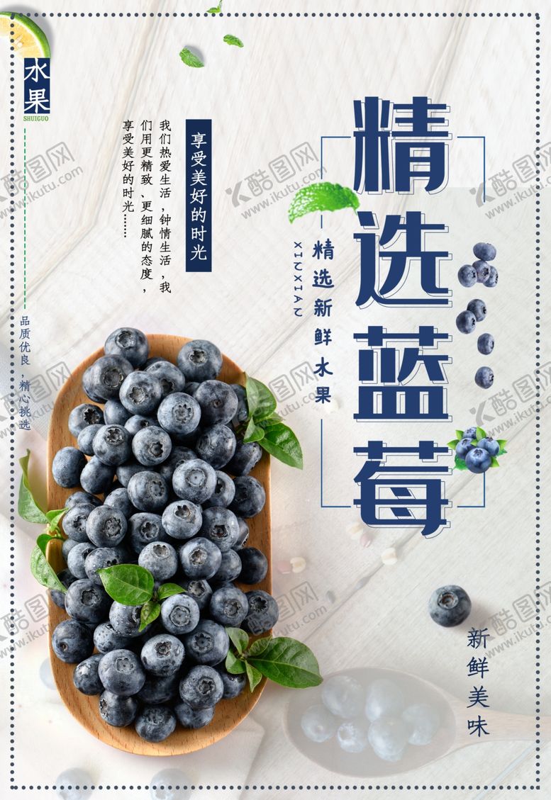 编号：77472809282220349118【酷图网】源文件下载-蓝莓海报