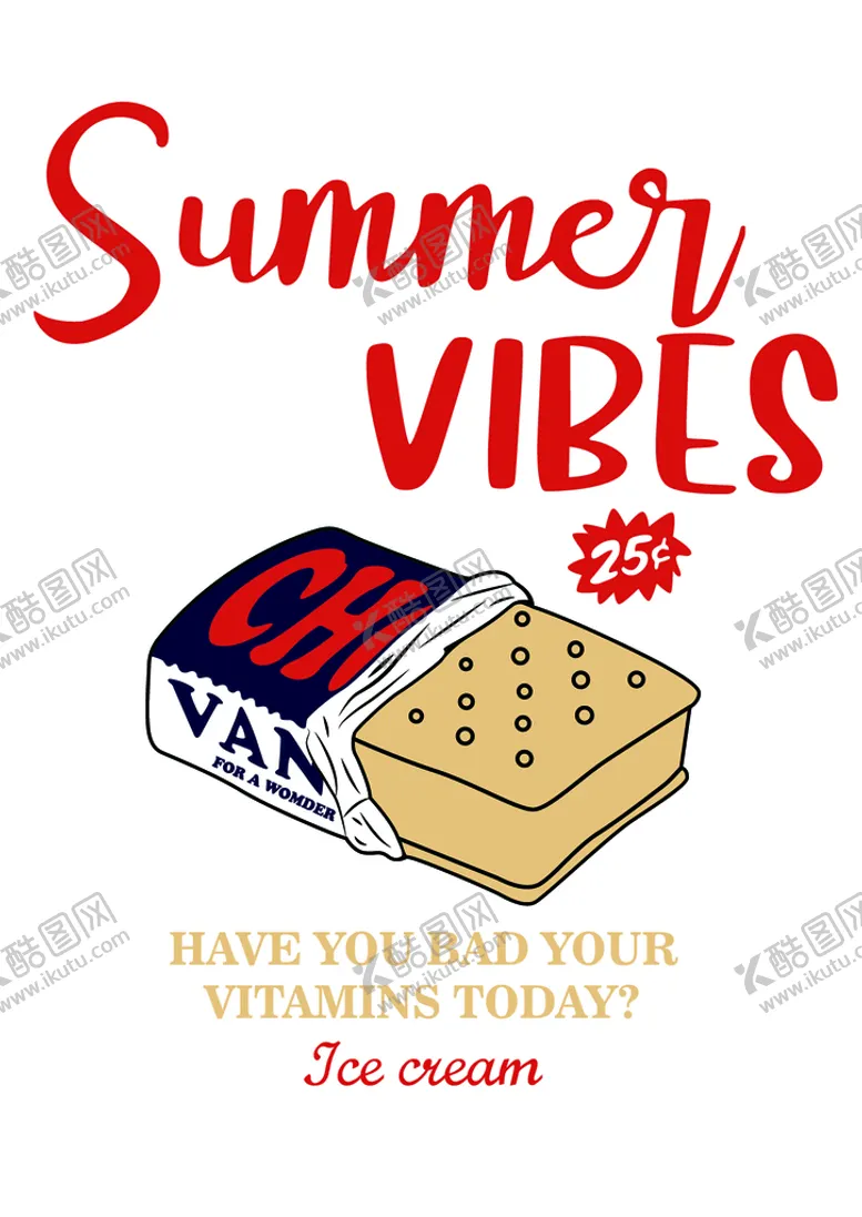 编号：68537910050700002075【酷图网】源文件下载-Summer VIBES 印花