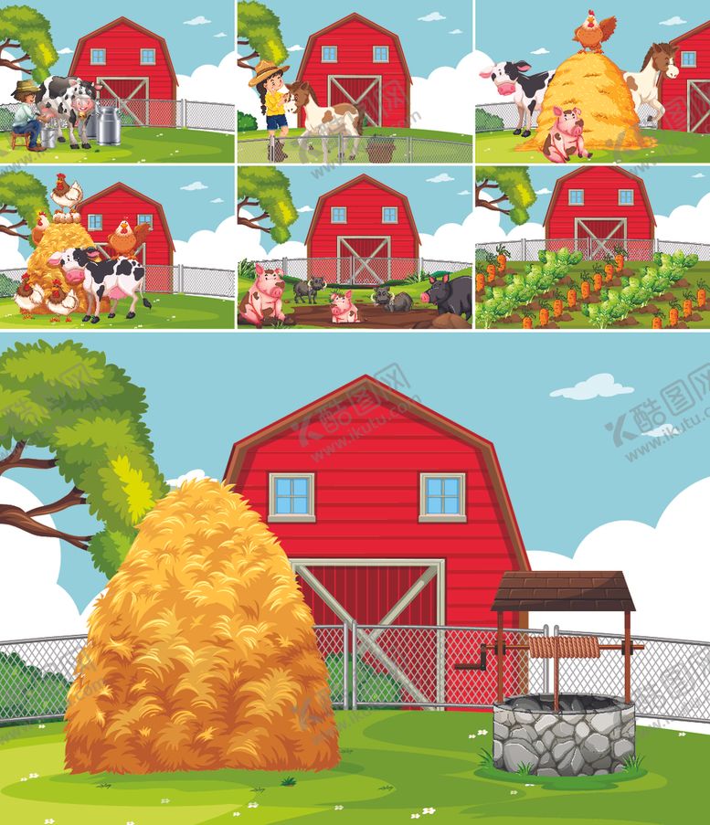 编号：22386211010802456604【酷图网】源文件下载-卡通农场