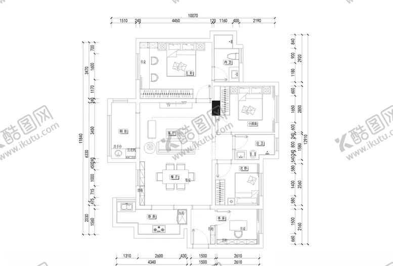 编号：81531206262123063872【酷图网】源文件下载-平面cad