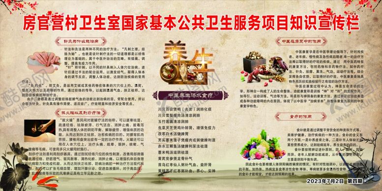 编号：34172809211615009136【酷图网】源文件下载-卫生院公共卫生服务宣传栏