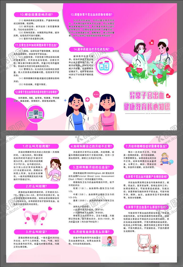 编号：11982011021443543121【酷图网】源文件下载-异常子宫出血健康教育核心知识