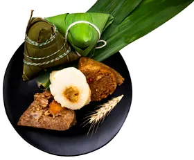端午节素材蜜枣粽子红豆粽子展板五谷杂粮粽子